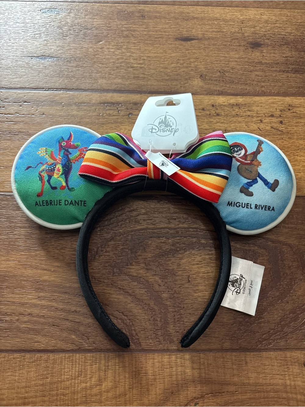 NWT Disney Parks Pixar Coco Ear Headband Miguel Alebrije Dante Sarape Bow